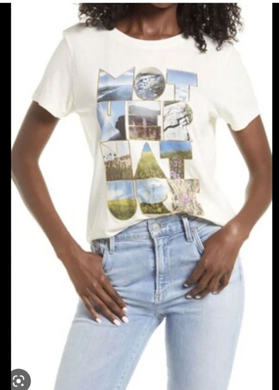 guess  womens mother nature graphic tee Size M